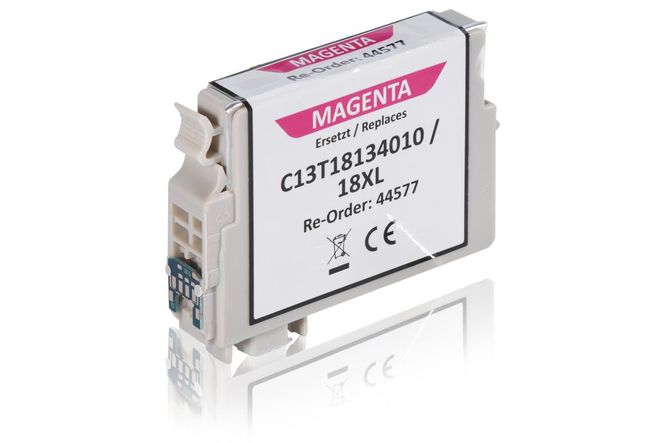 Compatible to Epson C13T18134010 / 18XL Ink Cartridge, magenta 
