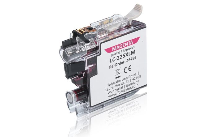 Compatible to Brother LC-225XLM Ink Cartridge, magenta 