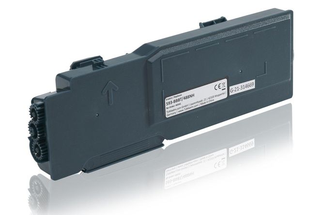 Compatible to Dell 593-BBBT / 488NH Toner Cartridge, cyan 