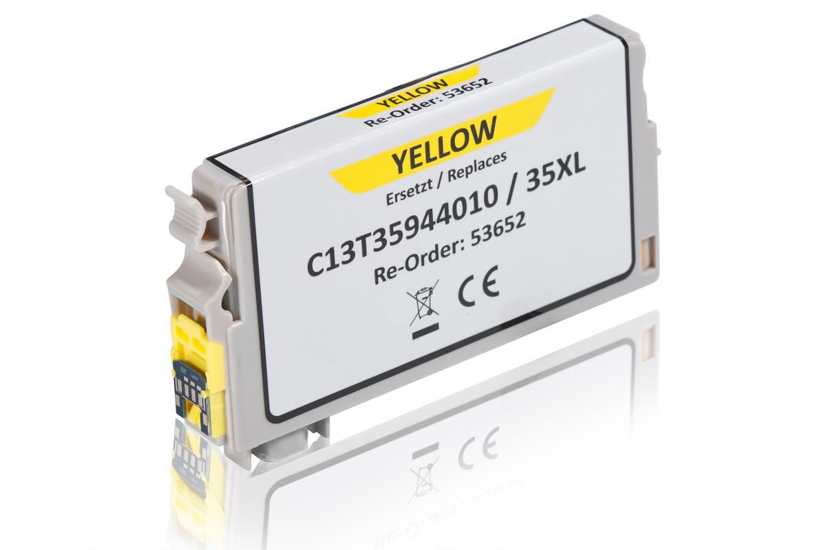 Kompatibel zu Epson C13T35944010 / 35XL Tintenpatrone, gelb 