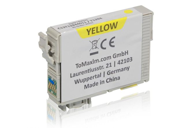 Compatible to Epson C13T12844011 / T1284 XL Ink Cartridge, yellow 