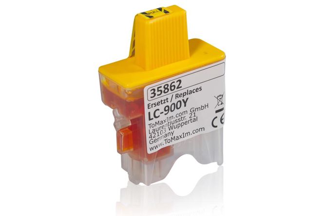 Compatible to Brother LC-900Y XL Ink Cartridge, yellow 