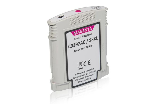 Compatible to HP C9392AE / 88XL Ink Cartridge, magenta 