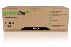 greenline ersetzt HP CF 380 A / 312A XL Tonerkartusche, schwarz 