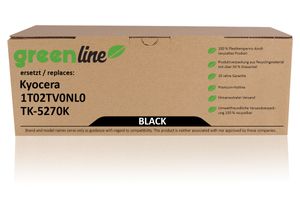 greenline ersetzt Kyocera 1T02TV0NL0 / TK-5270 K Tonerkartusche, schwarz 