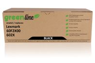 greenline sostituisce Lexmark 60F2X00 / 602X Cartuccia di toner, nero
