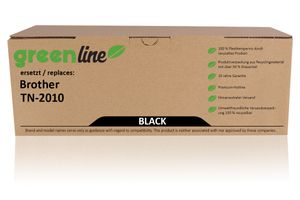 greenline vervangt Brother TN-2010 XL Tonercartridge, zwart
