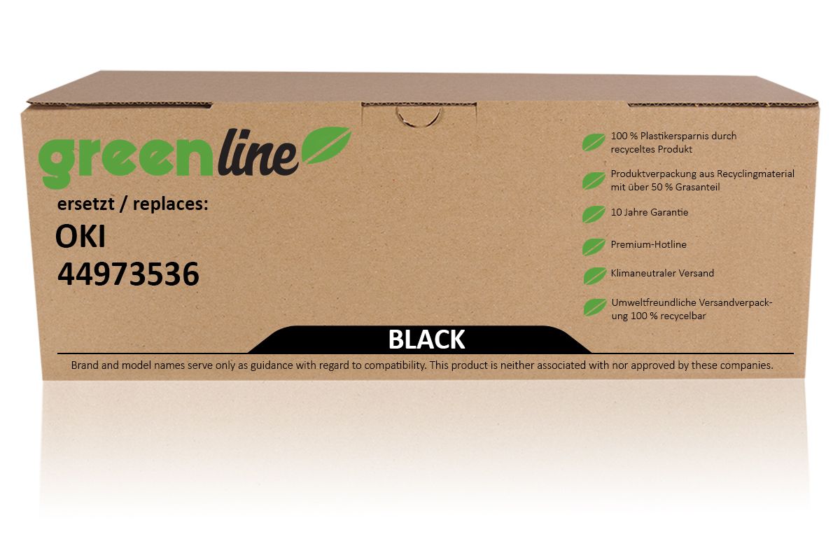 greenline ersetzt OKI 44973536 / C301 Tonerkartusche, schwarz 
