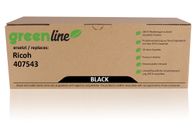 greenline vervangt Ricoh 407543 Tonercartridge, zwart