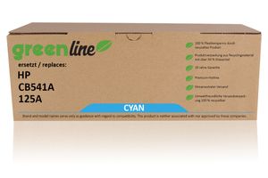 greenline ersetzt HP CB 541 A / 125A Tonerkartusche, cyan