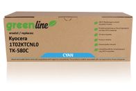 greenline sostituisce Kyocera 1T02KTCNL0 / TK-580 C XL Cartuccia di toner, ciano