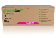 greenline vervangt HP CF 383 A / 312A Tonercartridge, magenta