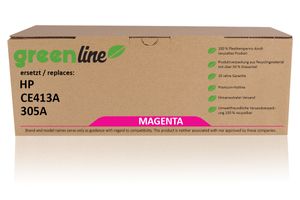 greenline vervangt HP CE 413 A / 305A XL Tonercartridge, magenta