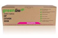 greenline vervangt HP CF 543 X / 203X Tonercartridge, magenta