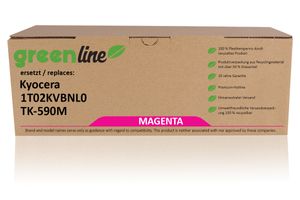greenline vervangt Kyocera 1T02KVBNL0 / TK-590 M XL Tonercartridge, magenta