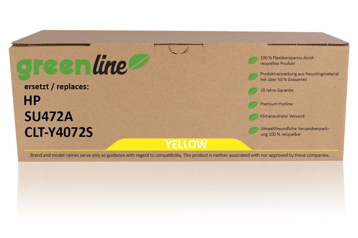 greenline ersetzt HP SU 472 A / CLT-Y4072S Tonerkartusche, gelb 