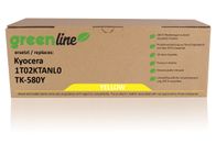 greenline vervangt Kyocera 1T02KTANL0 / TK-580 Y XL Tonercartridge, geel