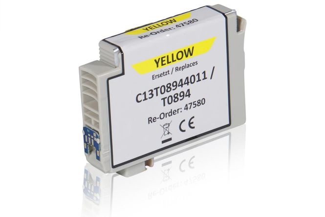 Kompatibel zu Epson C13T08944011 / T0894 Tintenpatrone, gelb 