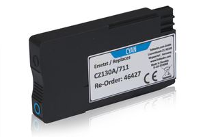 Compatible to HP CZ130A / 711 Ink Cartridge, cyan 