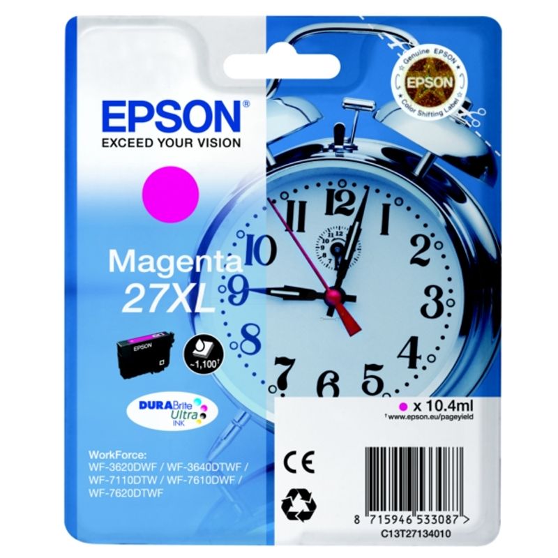 Original Epson C13T27134010 / 27XL Tintenpatrone magenta 