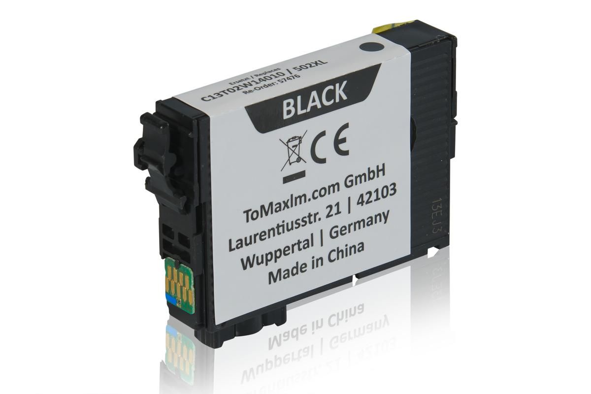 Kompatibel zu Epson C13T02W14010 / 502XL Tintenpatrone, schwarz 