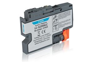 Compatible to Brother LC-3239XLC Ink Cartridge, cyan 