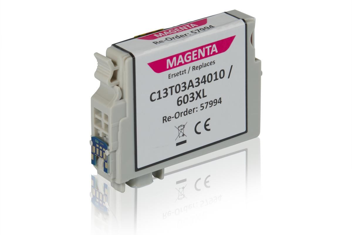 Kompatibel zu Epson C13T03A34010 / 603XL Tintenpatrone, magenta 