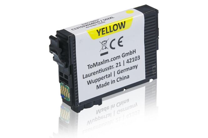 Compatible to Epson C13T02W44010 / 502XL Ink Cartridge, yellow 