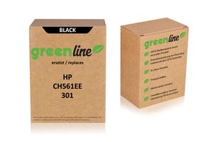 greenline sostituisce HP CH 561 EE / 301 XL Cartuccia/testina di stampa, nero