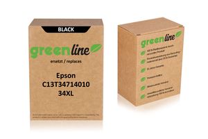greenline ersetzt Epson C 13 T 34714010 / 34XL Tintenpatrone, schwarz 
