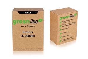 greenline ersetzt Brother LC-1000 BK Tintenpatrone, schwarz 