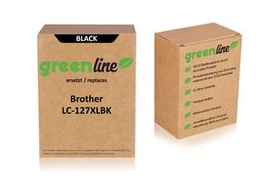 greenline vervangt Brother LC-127 XL BK Inktcartridge, zwart