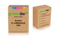 greenline sostituisce Brother LC-1280 XL VAL BPDR Cartuccia d'inchiostro, multipack