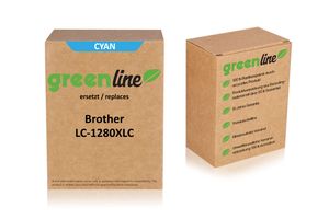 greenline zastępuje Brother LC-1280 XL C Wklad atramentowy, cyjan