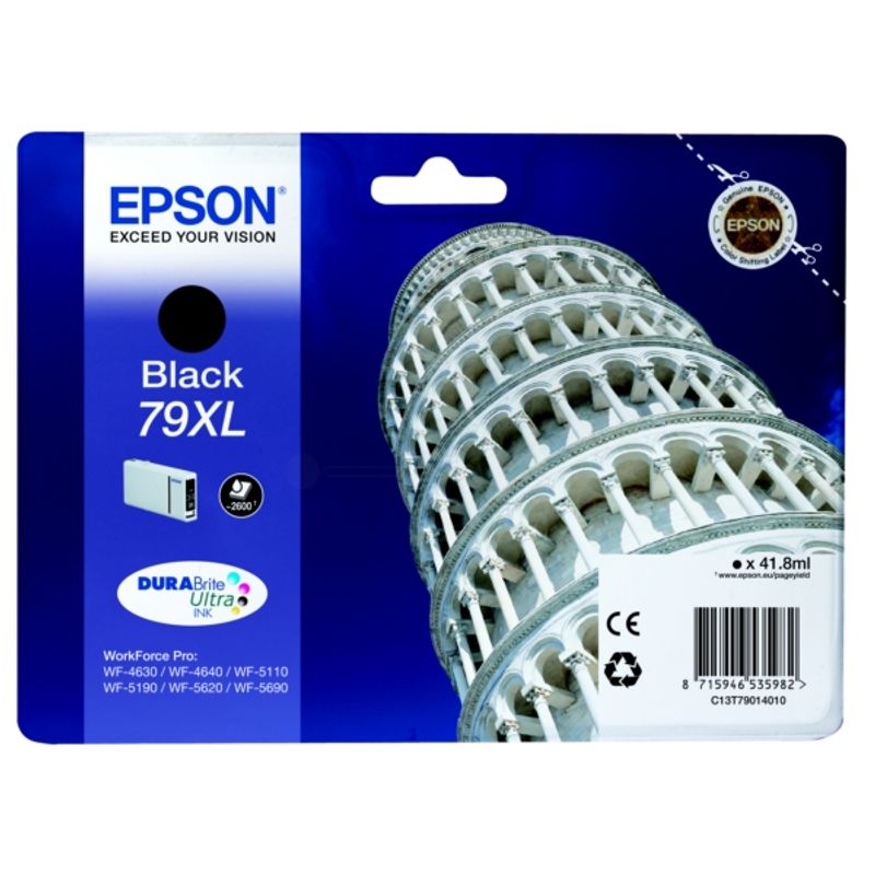 Original Epson C13T79014010 / 79XL Tintenpatrone schwarz 