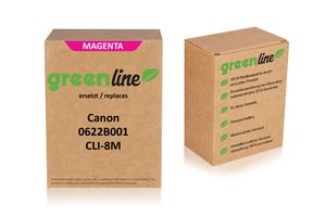 greenline zastępuje Canon 0622 B 001 / CLI-8 M Wklad atramentowy, magenta 