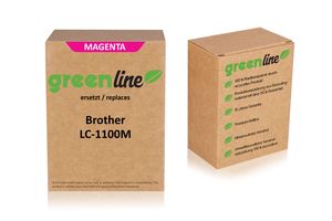 greenline sostituisce Brother LC-1100 M Cartuccia d'inchiostro, magenta