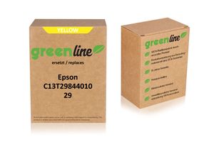greenline ersetzt Epson C 13 T 29844010 / 29 XL Tintenpatrone, gelb 