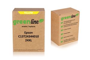 greenline remplace Epson C 13 T 24344010 / 24XL Cartouche d'encre, jaune 