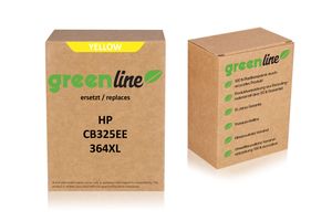 greenline replaces HP CB 325 EE / 364XL Ink Cartridge, yellow 