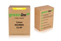 greenline vervangt Canon 0623 B 001 / CLI-8 Y Inktcartridge, geel