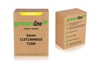 greenline vervangt Epson C 13 T 13044010 / T1304 Inktcartridge, geel