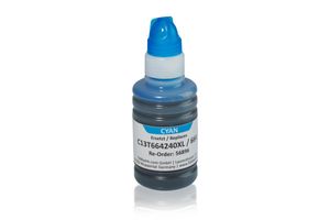 Compatible to Epson C13T664240 / 664 XL Ink Cartridge, cyan 