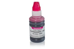 Compatible to Epson C13T664340 / 664 XL Ink Cartridge, magenta 