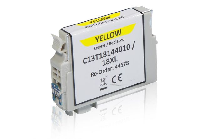 Alternativo a Epson C13T18144010 / 18XL Cartucho de tinta, amarillo 