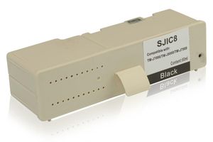 Compatible to Epson C33S020407 / SJIC-8-K Ink Cartridge, black 