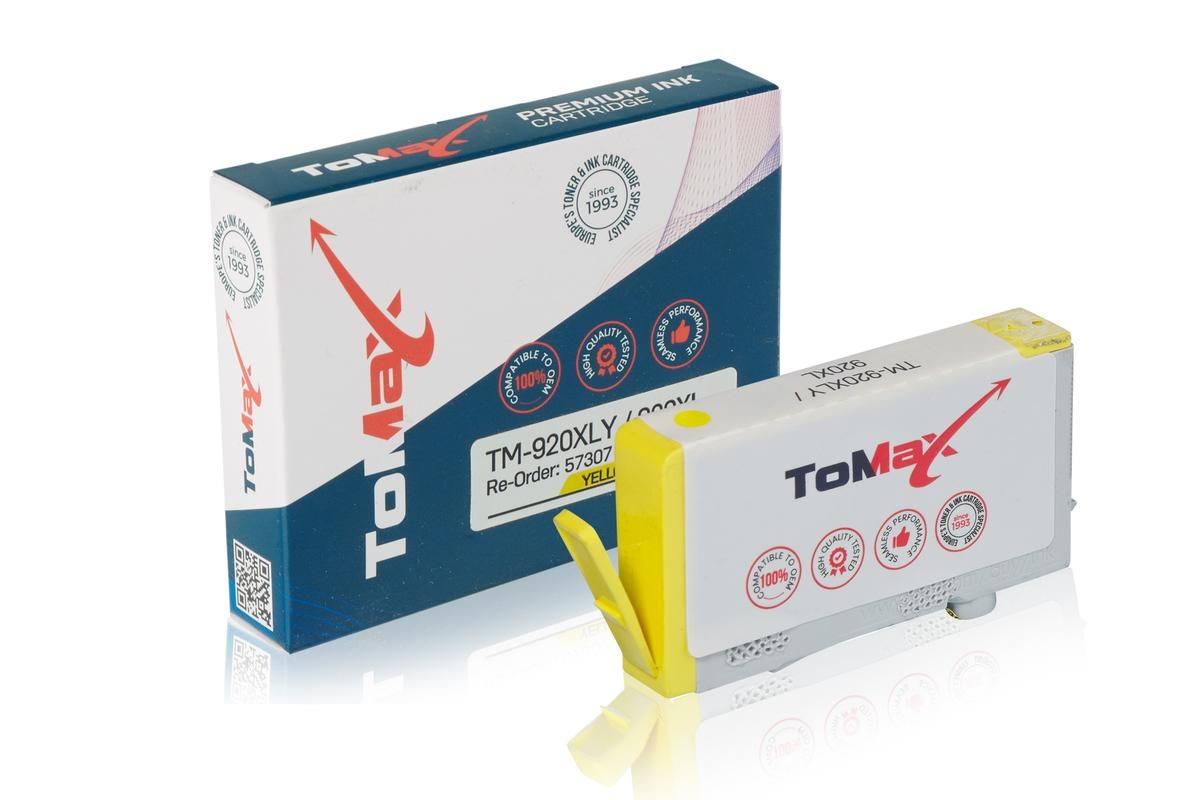 ToMax Premium ersetzt HP CD974AE / 920XL Tintenpatrone, gelb 