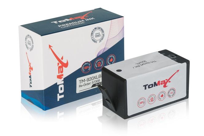 ToMax Premium ersetzt HP CD975AE / 920XL Tintenpatrone, schwarz 