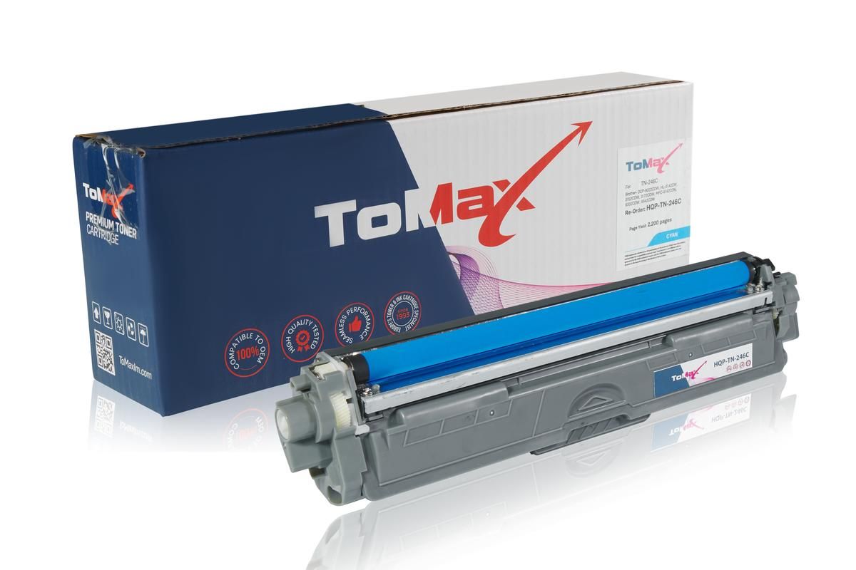ToMax Premium alternative à Brother TN-246C Cartouche toner, cyan 