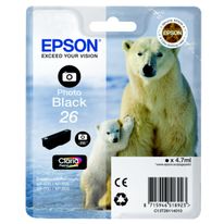 Origineel Epson C13T26114022 / 26 Inktcartridge licht zwart